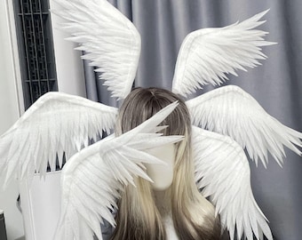 6 Ear Head Wings for Photoshoots/Cosplay/Wedding / Event Decor-Electric Flapping