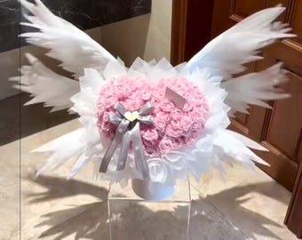Electric 6-Wings Angel Wings for Bouquet, Angel Wing Decor,  Floral Accessory,