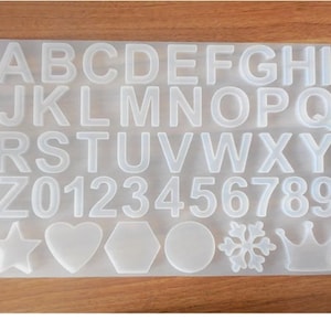 Neues Design DIY Silikon Alphabet Großbuchstaben A-Z 0-9 Brief form, Brief Form Dekoration Silikon Form Handwerk Zubehör Form