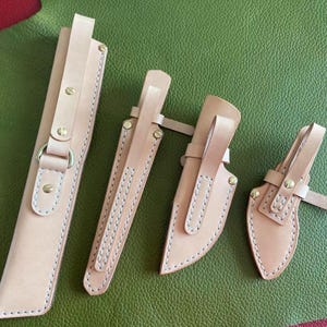 Made to Order - Plain Design Leather Scabbard / Sheath-Custom Made