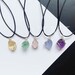 Made to Order - Different Color Stone Necklace , Quartz Raw Stone ...
