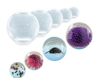 New Design 20mm - 100mm Smooth Transparent Ball Globe Silicone Mold ,Resin Art Mold, home decoration ,desktop decoration mold