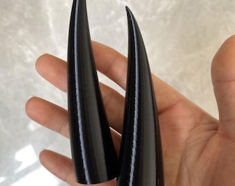 Universal Use Halloween Costume Demon Horns | Furry Cosplay OC Custom Head Horns, Plain Costume Horn Prop for Halloween 3D‑Printed