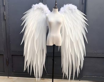 DIY Large Angel Wings Kit, Wing Making Supplies, Handcraft Material Pack | Wings for Photoshoots/Cosplay/Wedding / Event Decor