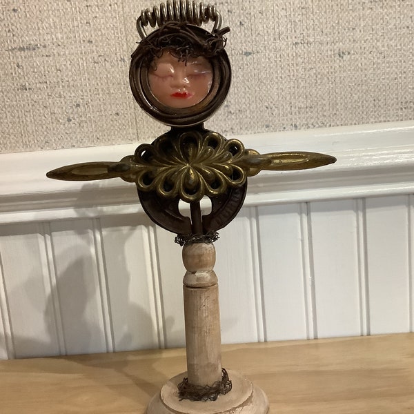 Junque Angel, Salvage Sprite, found object, assemblage, unique gift