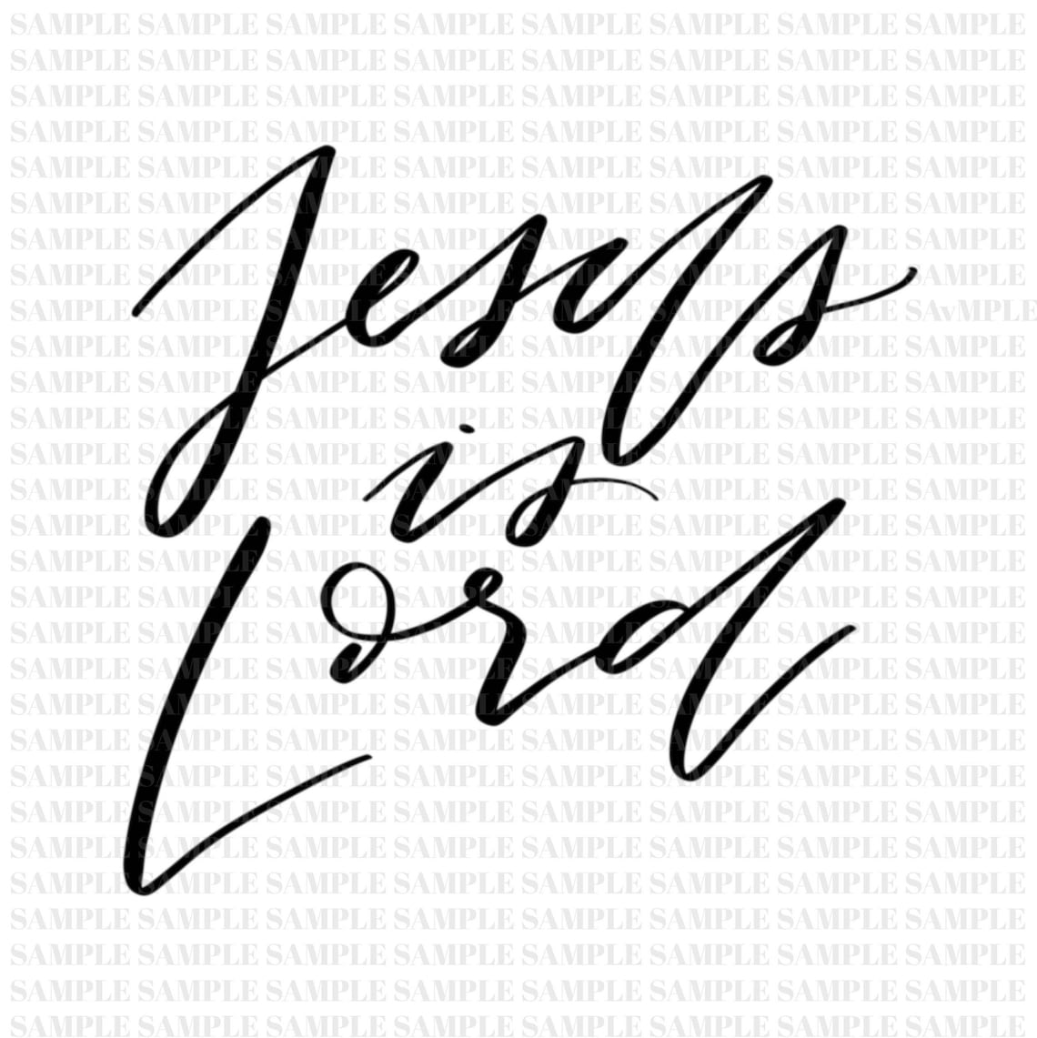 Jesus is Lord SVG Digital Download for Cricut, Digital Clipart, and ...