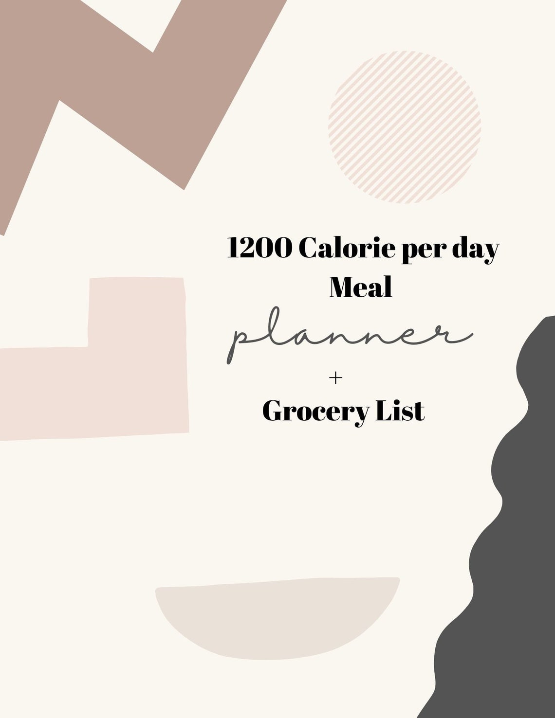 Printable Weekly Meal Planner INSTANT DOWNLOAD Weekly Menu - Etsy Canada