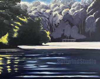 Sunlight on Water at Smith Mountain Lake