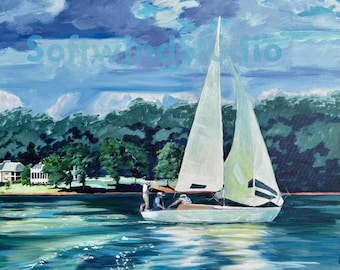 Sailing Smith Mountain Lake