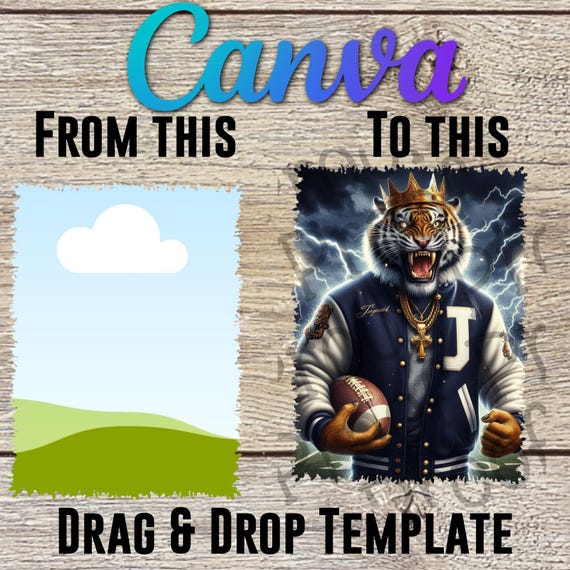 DIY | Canva | Grunge | Drag and Drop | Photo | Frame | Template
