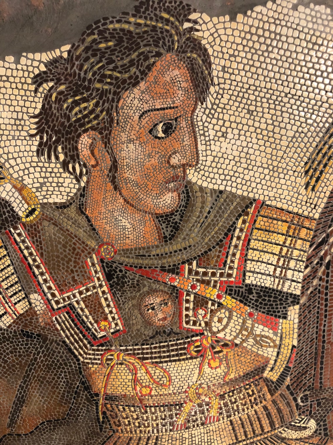 Alexander The Great Mosaic Art Antique Hand Made Picture Etsy