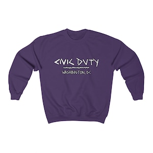 Purple Crewneck Sweatshirt
