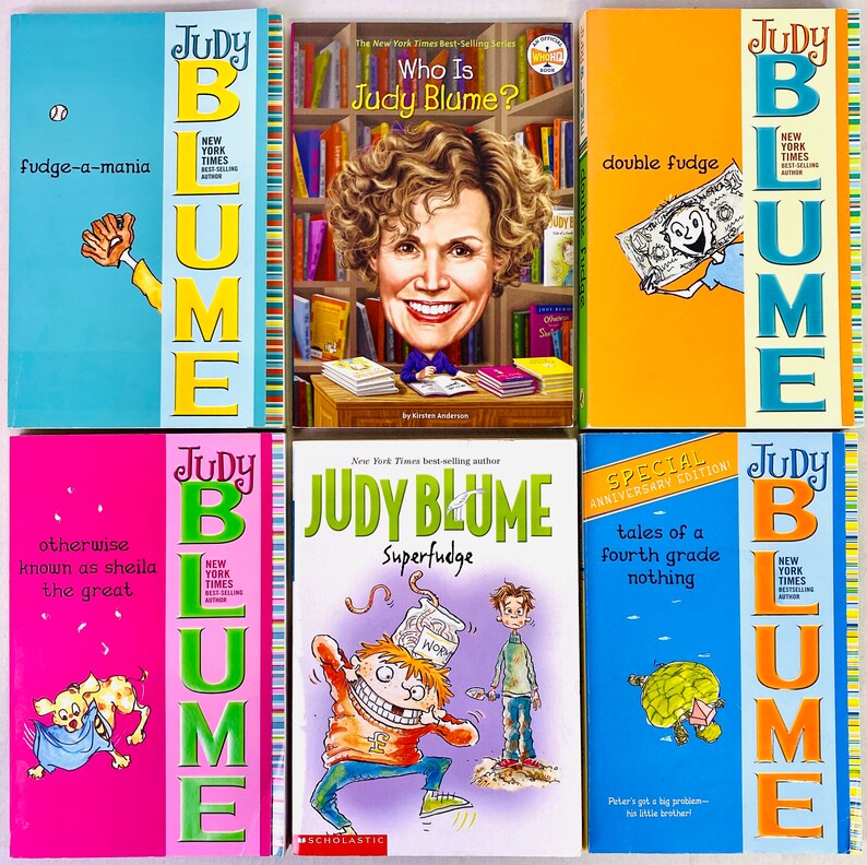Judy Blumes Fudge Book Set Qui est Judy Blume total 6 Etsy