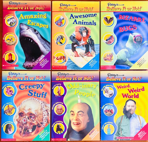 6 Books Ripley's Believe It or Not Chapter Books for Kids - Etsy UK 6 Books Ripley's Believe It or Not Chapter Books for Kids - Etsy UK
