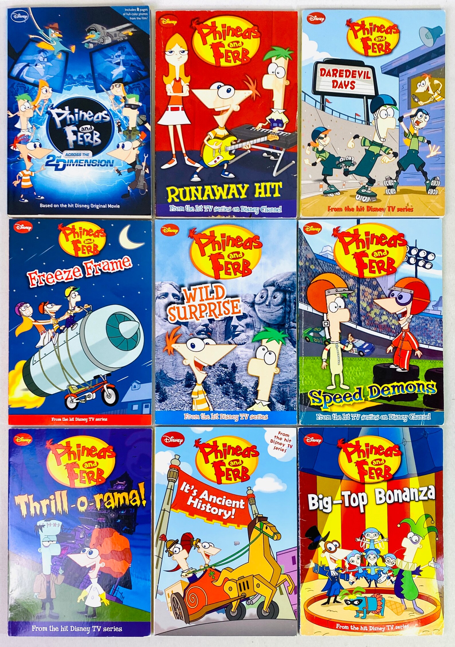 Phineas and Ferb Book Set CHOOSE ONE SET Picture Chapter Book Etsy
