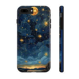 Celestial Mosaic Tough Phone Case for iPhone and Samsung
