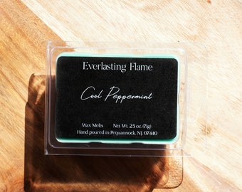 Cool Peppermint Wax Melts - 2.5 oz green eucalyptus and mint spa fragrance