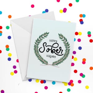 Happy Sober-versary - Recovery Card, Sobriety Anniversary Card, AA Greeting Card