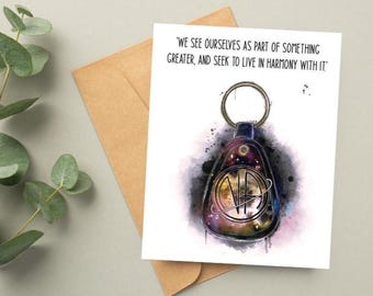Narcotics Anonymous Anniversary Card: Recovery Keytag Greeting