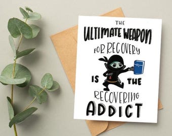Narcotics Anonymous Gift: Recovery Greeting Card