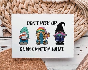 Narcotics Anonymous Anniversary: "Don't Pick Up Gnome" Recovery Card