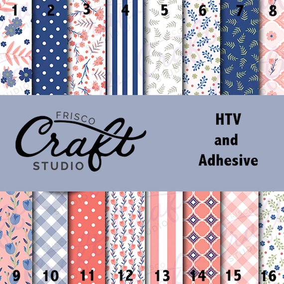 Pattern Vinyl, Spring Prints, Floral, HTV, Printed Vinyl, Adhesive Outdoor Vinyl, Heat Transfer Vinyl, Iron On Vinyl, Stripes, Floral Dream