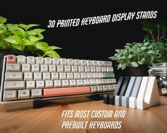 Keyboard Display Stands for Custom and Prebuilt Keyboards  - Fits Most Case Designs!