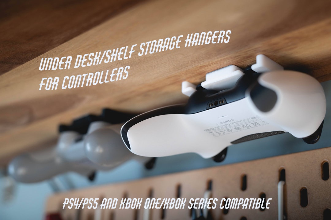 Under Desk/shelf Controller Storage Hanger/mount/display for Nintendo ...