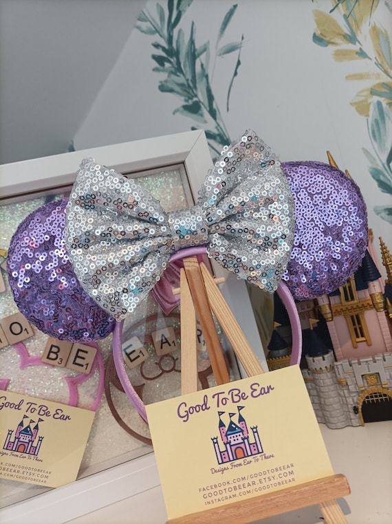 Purple Silver Disney Minnie and Mickey Inspired Mouse Style  display picture 1
