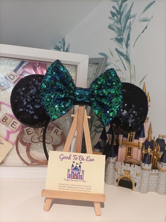 Classic Black Green Disney Minnie and Mickey Inspired Mouse  display picture 1