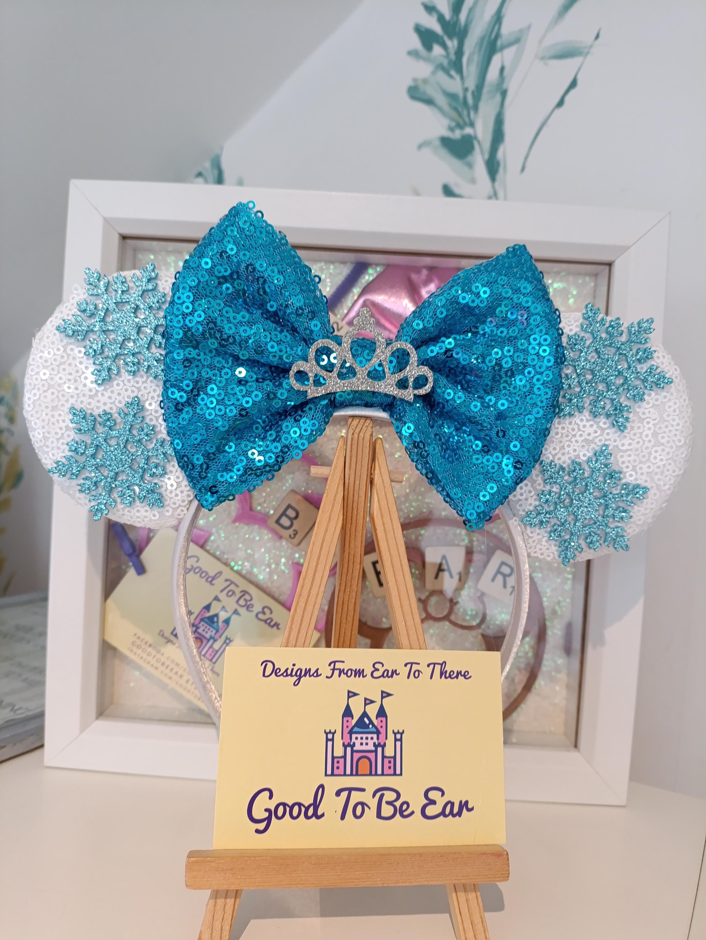 Snowflake Crown Christmas Disney Minnie and Mickey Inspired  display picture 3
