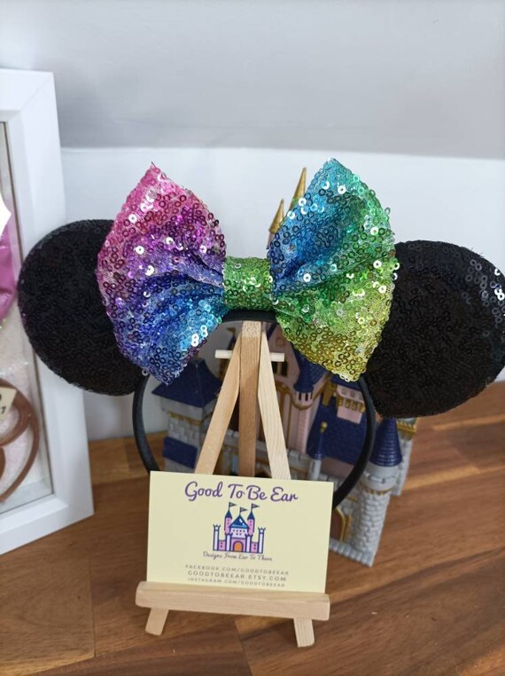 Black Rainbow Ombre Love Pride Disney Minnie and Mickey  display picture 3