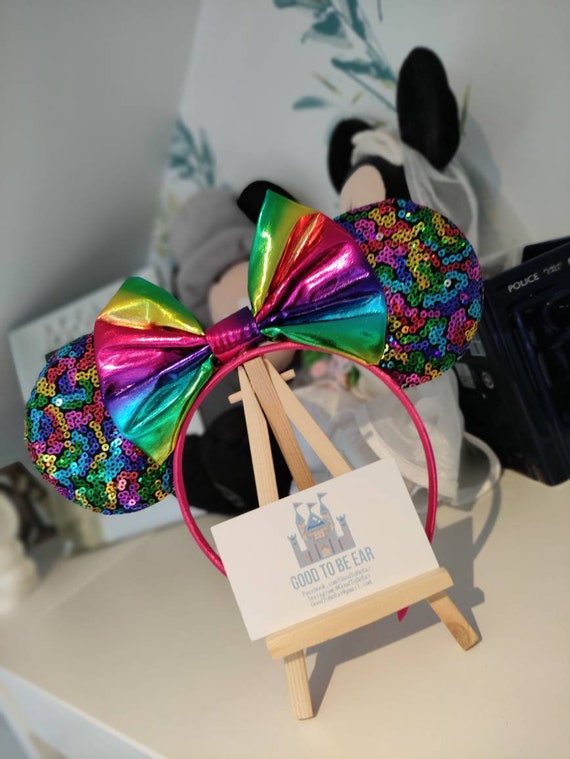 Iridescent Rainbow Love Pride Disney Minnie and Mickey  display picture 1