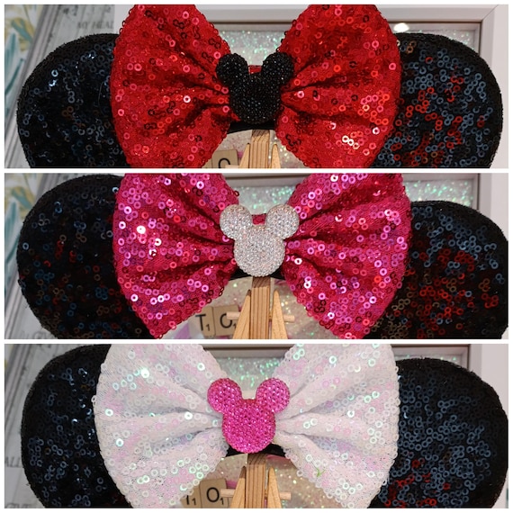 Classic Black Red Pink White Sparkle Jewel Disney Minnie and  display picture 1