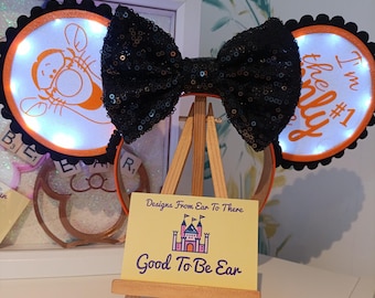 Tigger Light Disney Minnie and Mickey Inspired Mouse Ears Headband - Magic Kingdom Orange Black White