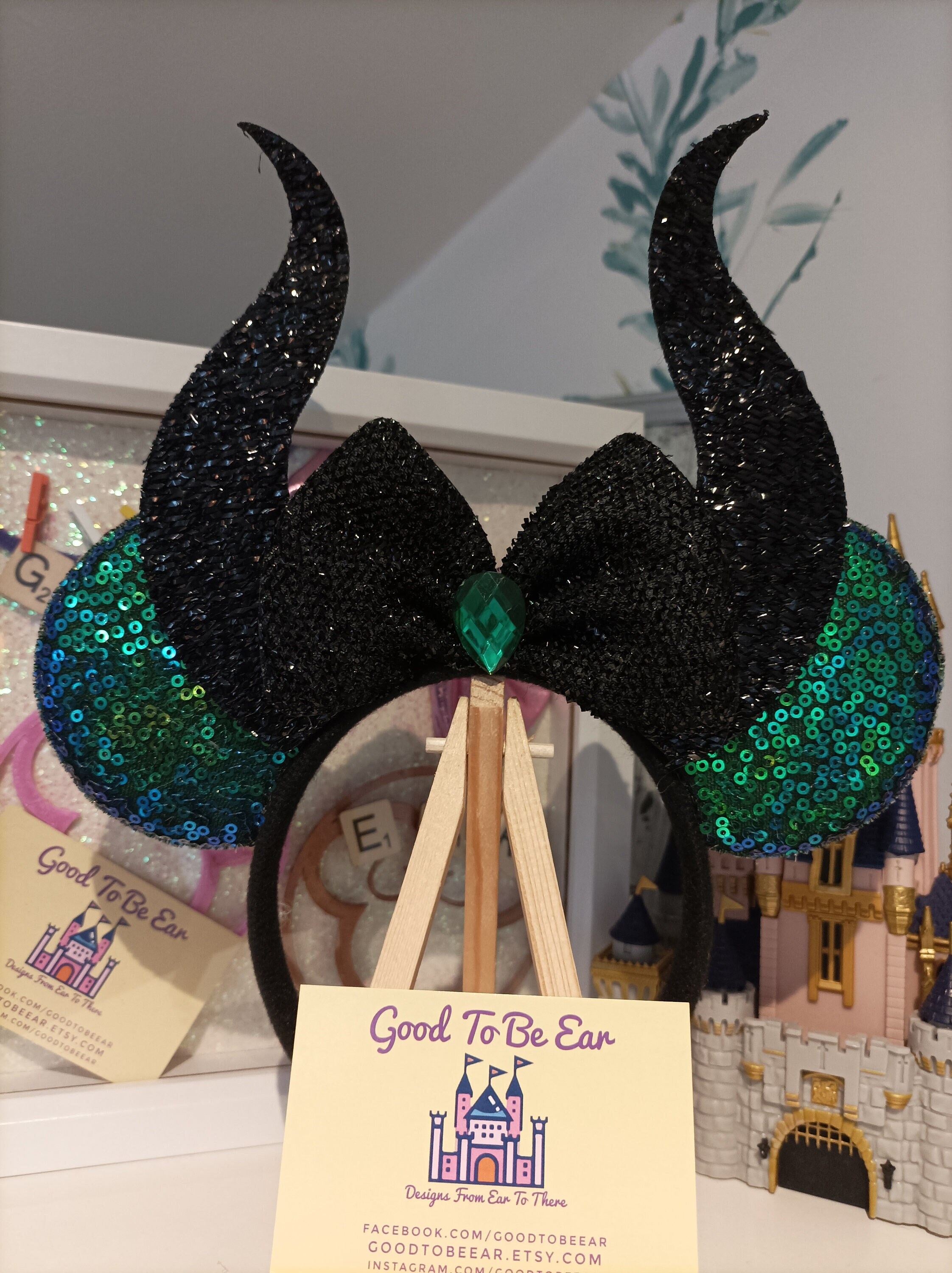 Maleficent Fairy Disney Minnie and Mickey Inspired Mouse 