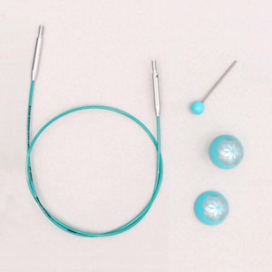 Cordons bleus sarcelle de la collection Mindful de Knitter's Pride