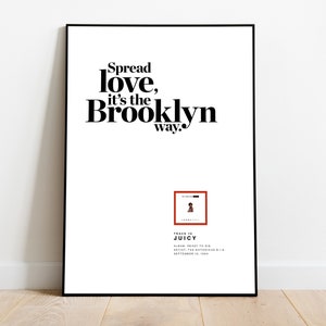 Printable Biggie Smalls Music Poster - Digital Download - Printable Wall Art - Notorious BIG - Hip hop Prints - Music Prints