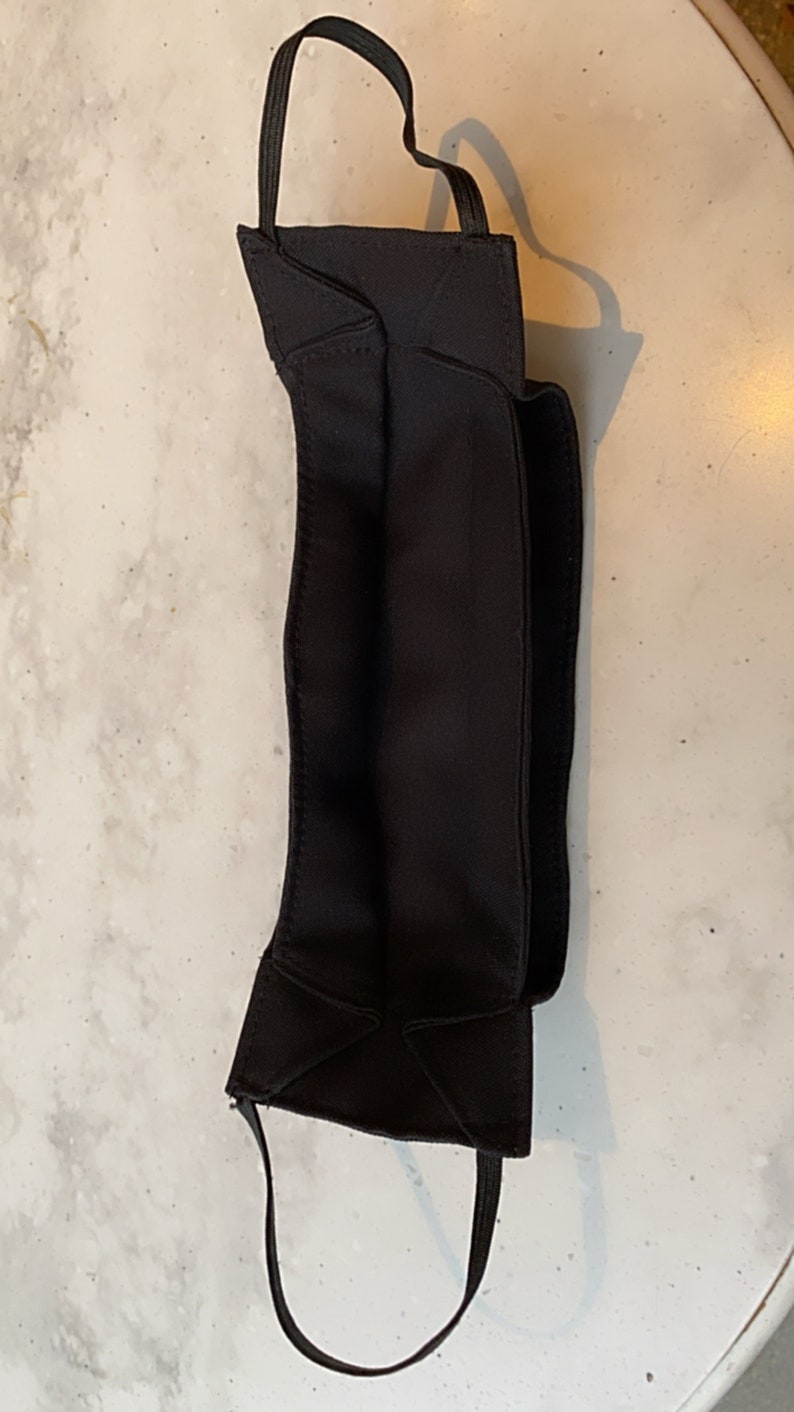 2 Eco 100 Washable/reusable Face Mask for Adult black Etsy Singapore