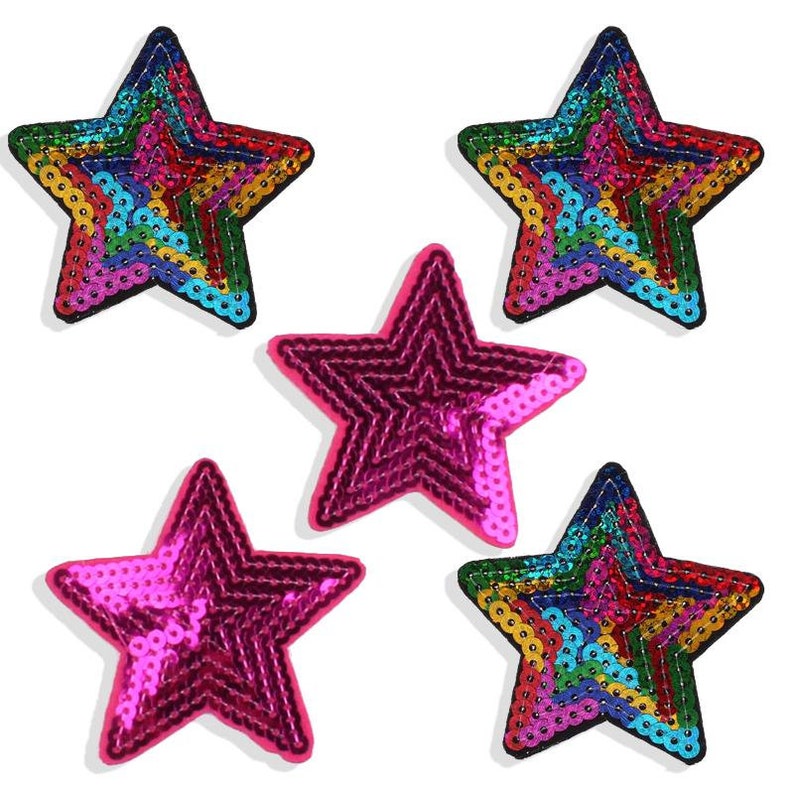 5 San Antonio Mall Sequinned Free shipping Patches Star