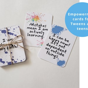 Empowering Teen Affirmations: Build Confidence and Positivity, Positive Affirmation Cards for Teens, Teen Mental Health