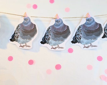 Party Pigeon party bunting/ banner/