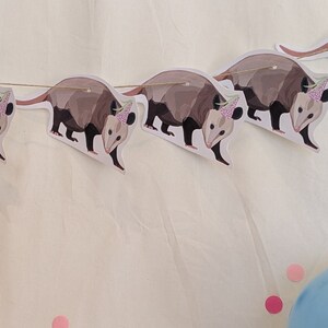 Banderoles de carte opossum fête/ décoration/ TÉLÉCHARGEMENT NUMÉRIQUE rigolo