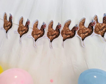 Chicken party Bunting