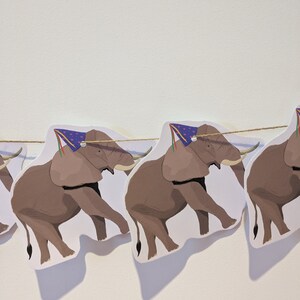Empavesado de fiesta de elefante