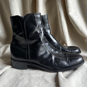 Vintage Side Zip Boots Men - Etsy