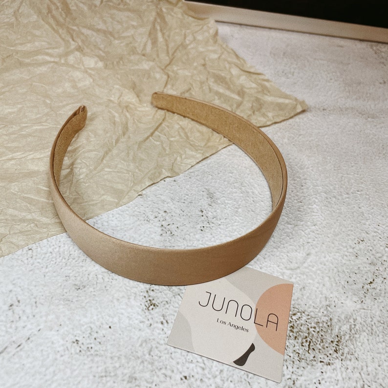 Satin Headband Thin Headband Elegant Headband Neutral Headband Twist Headband