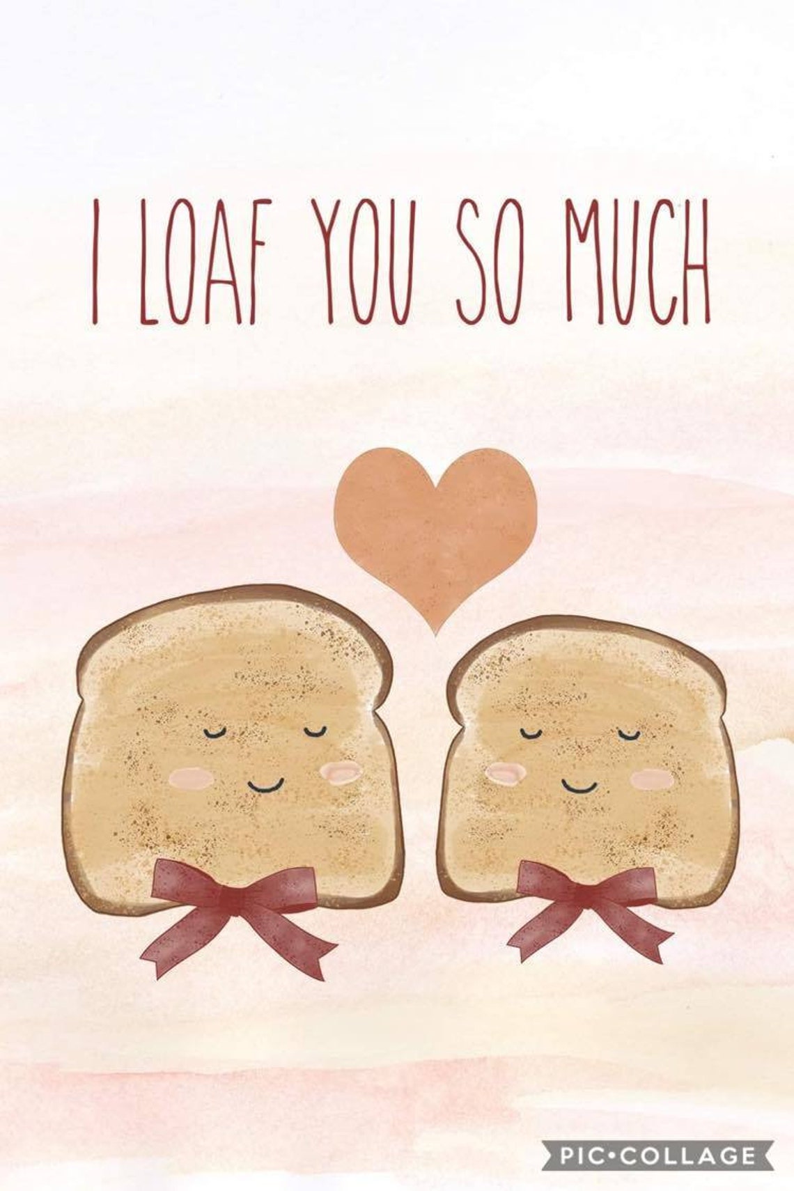 I Loaf You so Much Card I Love You so Much Greeting Card Etsy