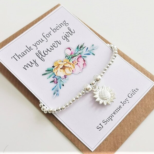 Flower Girl Bracelet Etsy UK
