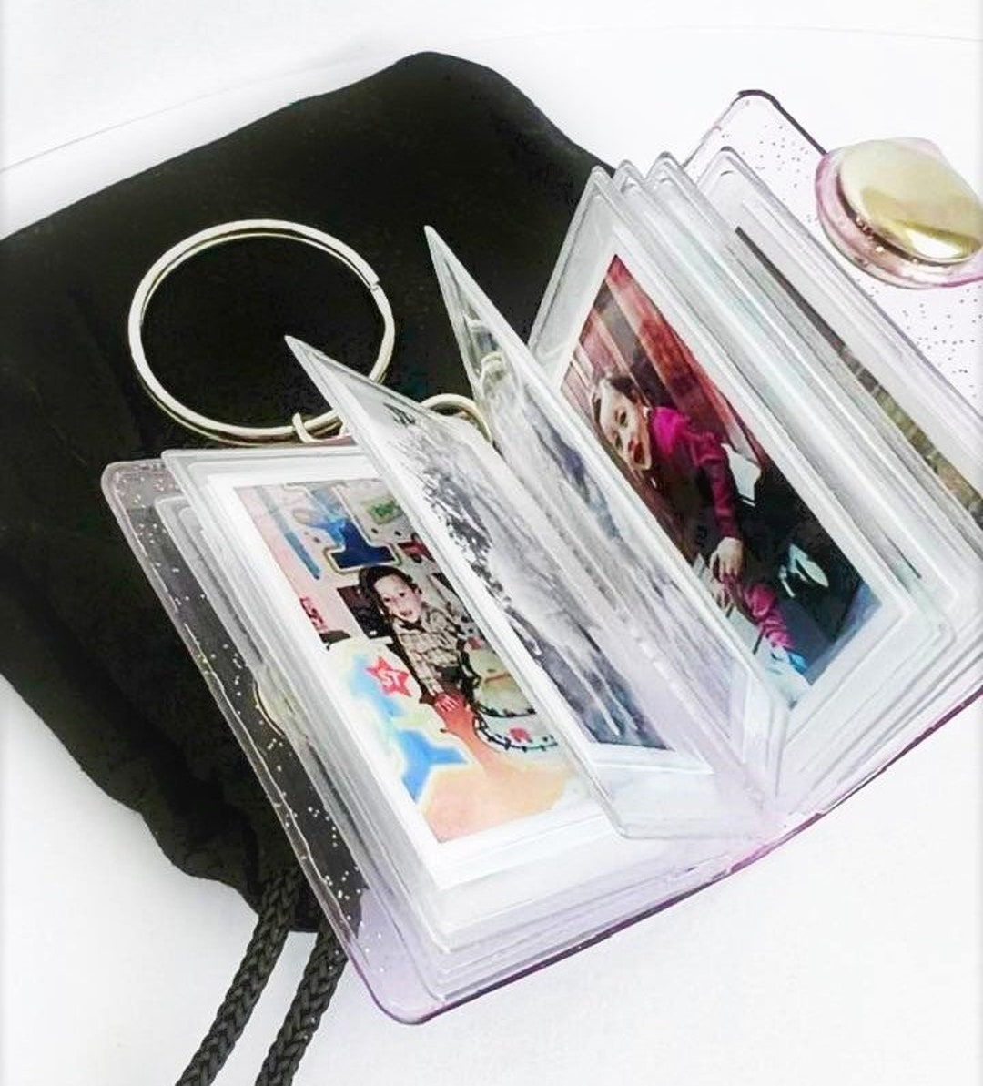 Photo Album Keyring, Keychain Mini Photo Album, Gift for Mum, Photo ...